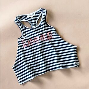 NWT JOAH LOVE Girls Summer Embroidered Tank Top Short - Size 8 years 8Y